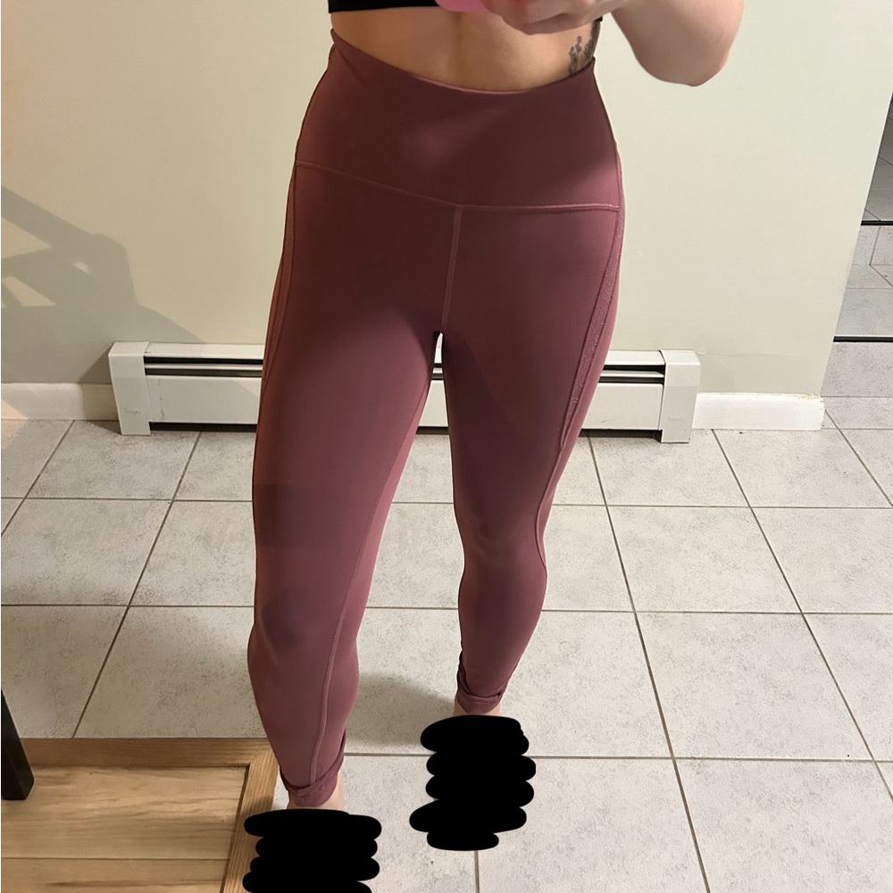 Lululemon Wunder Under Crop High-Rise 21" Flocked Everlux